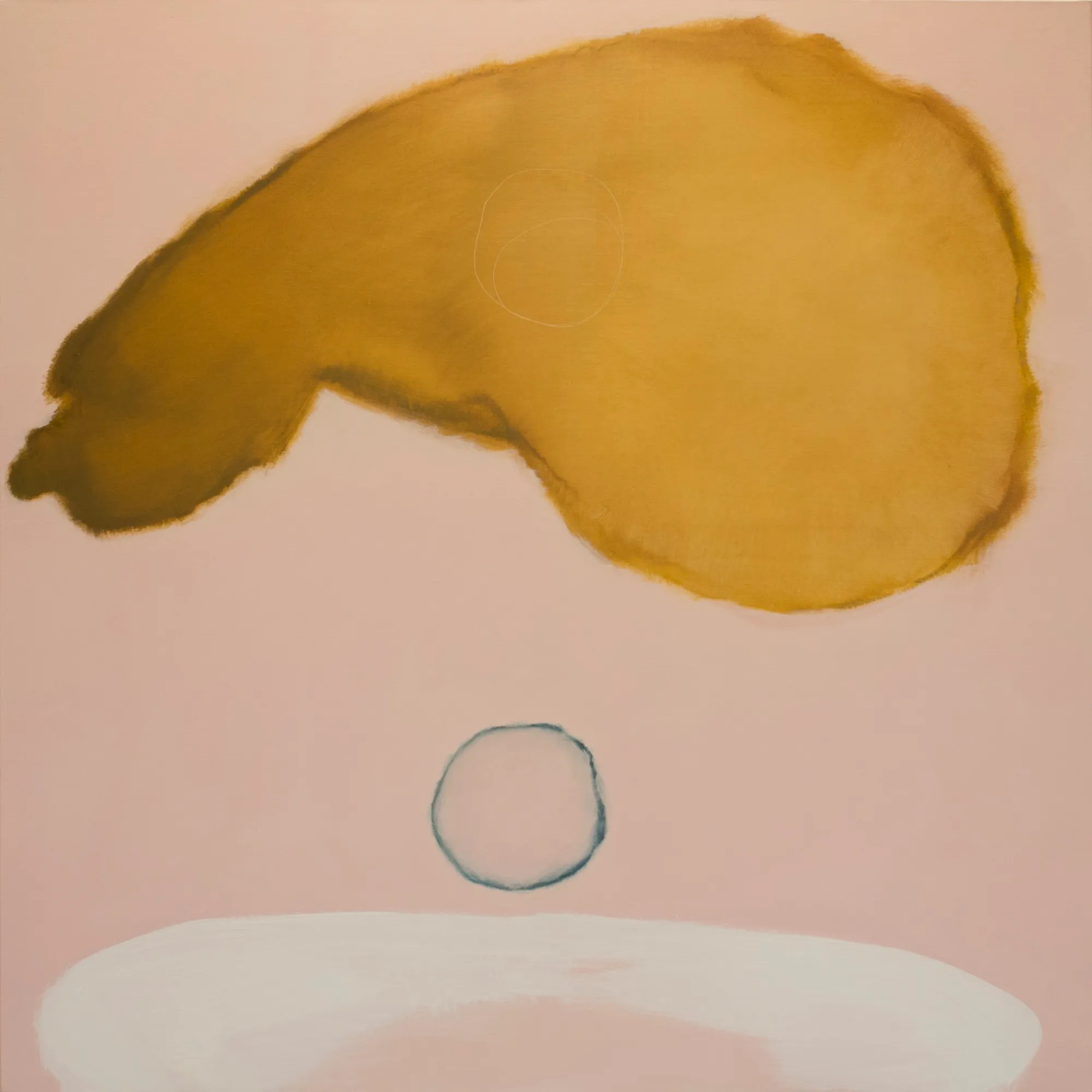 Bez tytułu, 2018, Akryl i olej na płótnie, 140 × 140 cm
