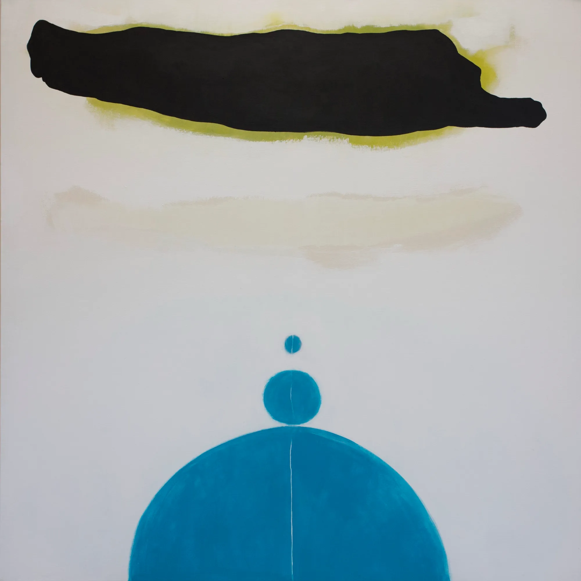 Bez tytułu, 2018, Akryl i olej na płótnie, 140 × 140 cm