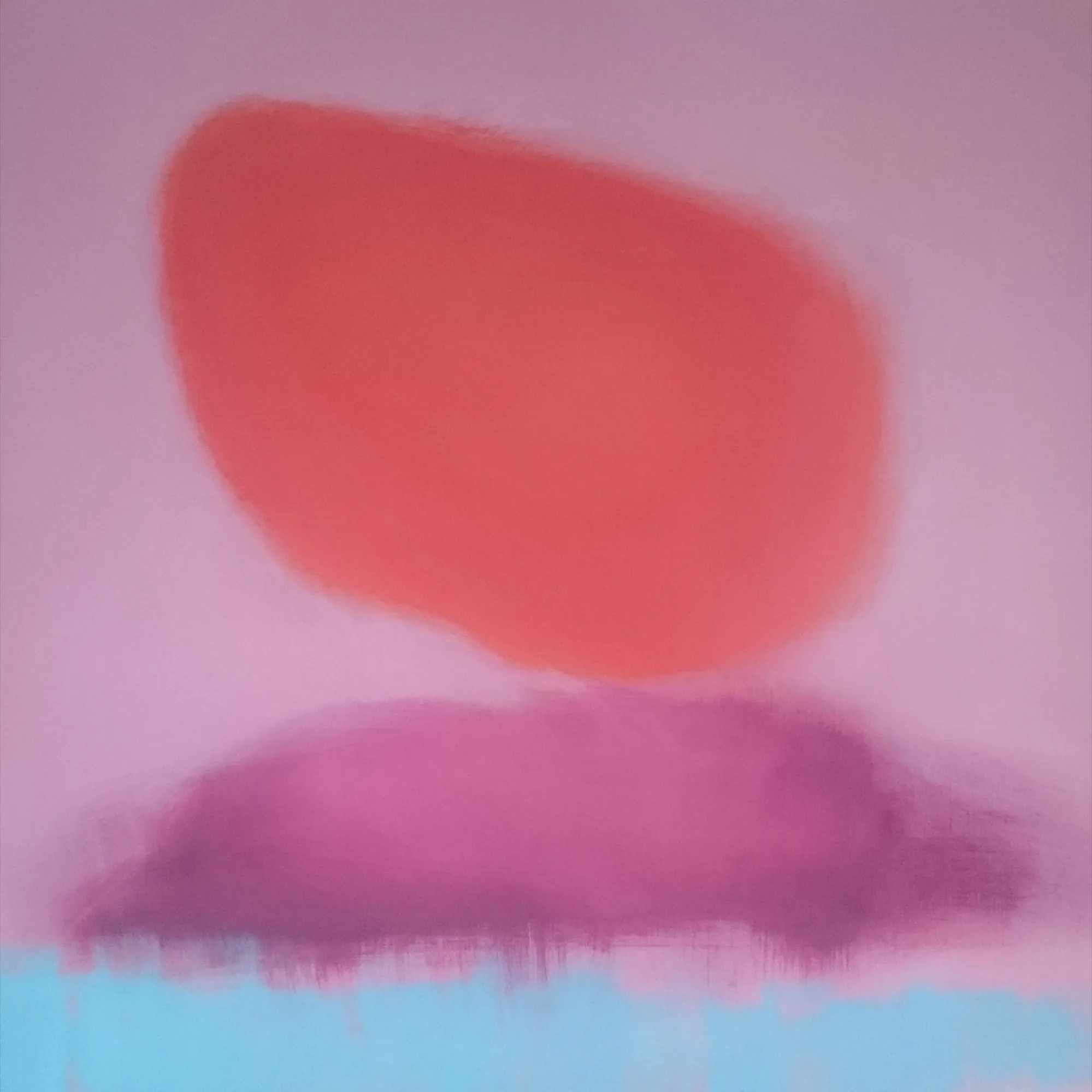 Bez tytułu, 2016, Akryl i olej na płótnie, 140 × 140 cm