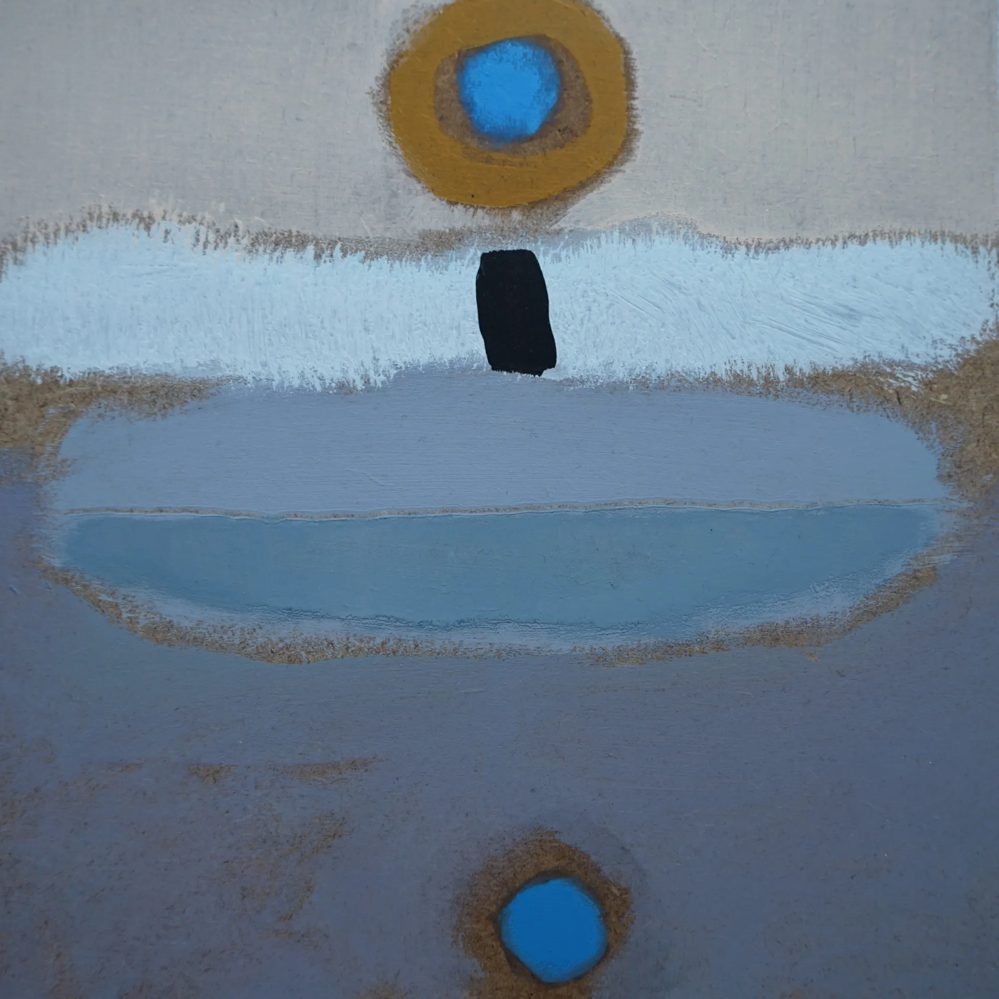 Szkic 12, 2018–2019, Akryl i olej na płycie, 19 × 19 cm