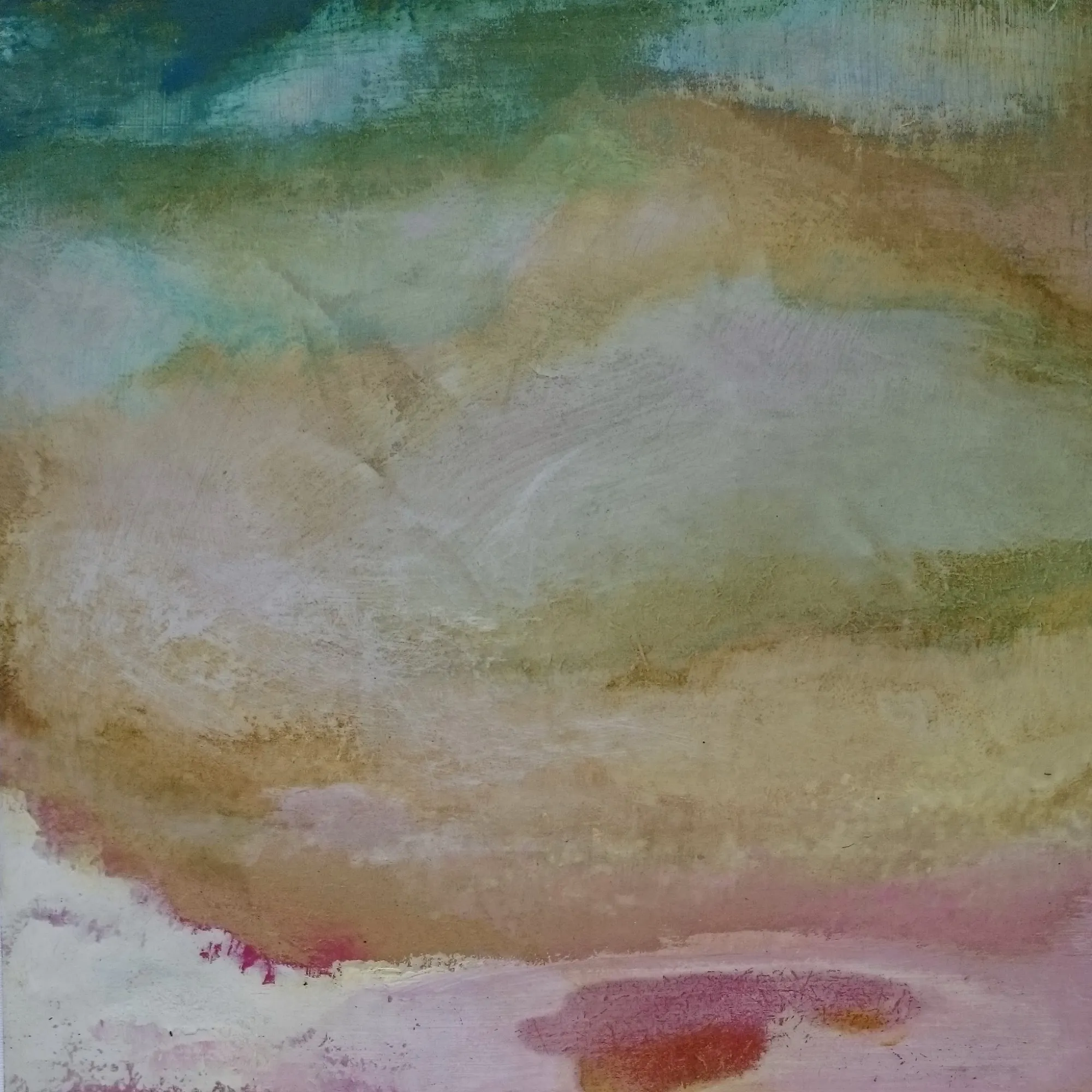 Szkic nr 24, 2016–2017, Akryl i olej na płycie, 19 × 19 cm