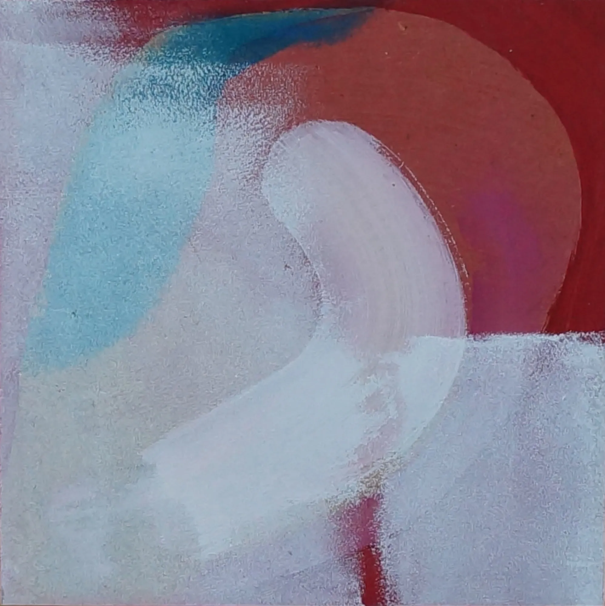 Szkic nr 27, 2015, Akryl i olej na płycie, 19 × 19 cm