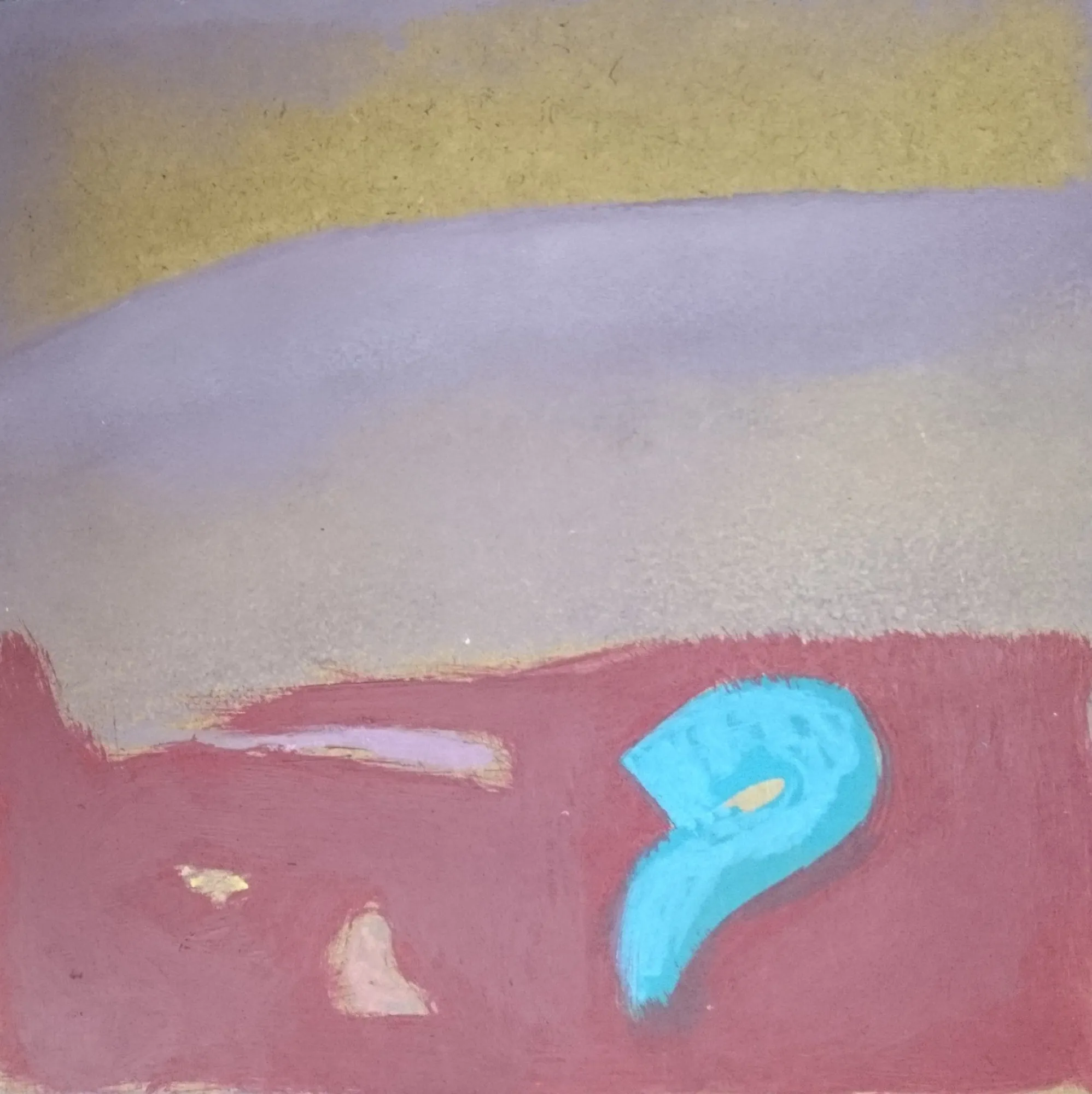Szkic nr 39, 2015, Akryl i olej na płycie, 19 × 19 cm
