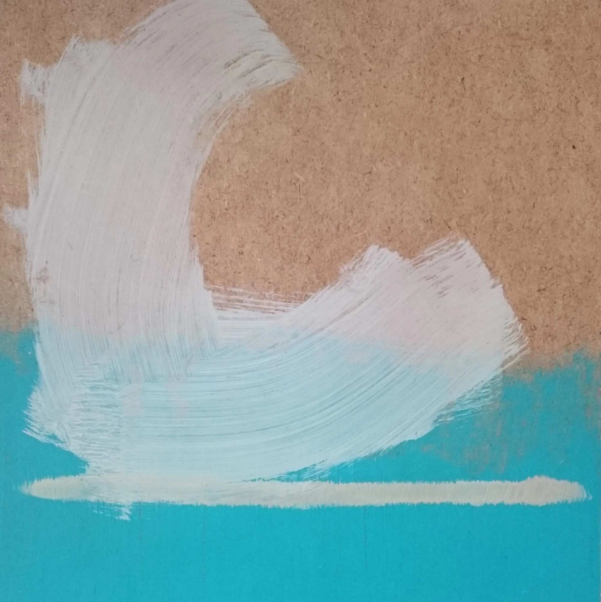 Szkic nr 41, 2015, Akryl i olej na płycie, 19 × 19 cm