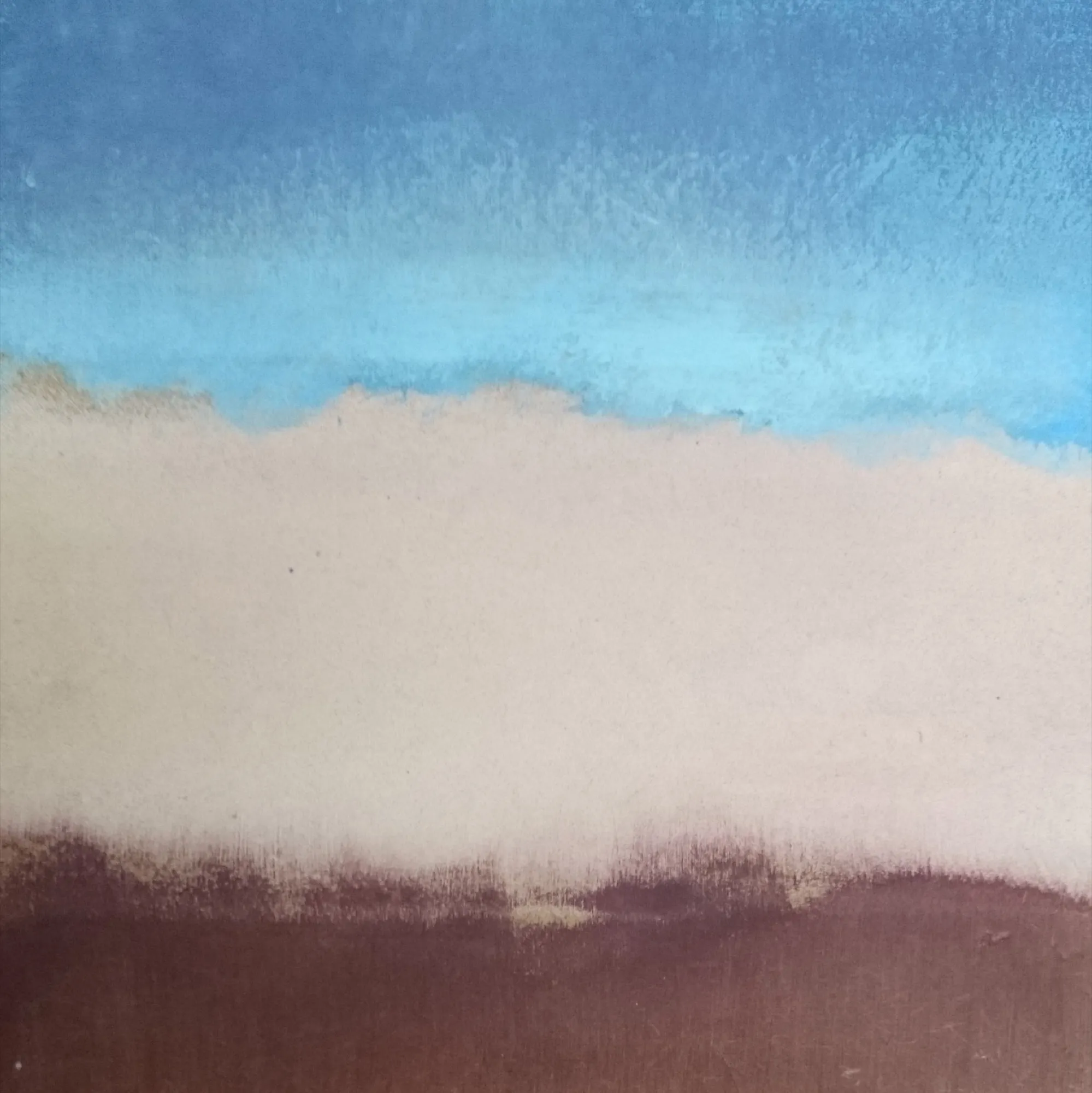 Szkic nr 47, 2015, Akryl i olej na płycie, 19 × 19 cm